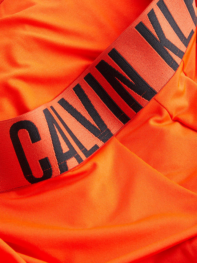 Calvin Klein Classic & Timeless Trunks, Pack of 3, Blue/Grey/Orange