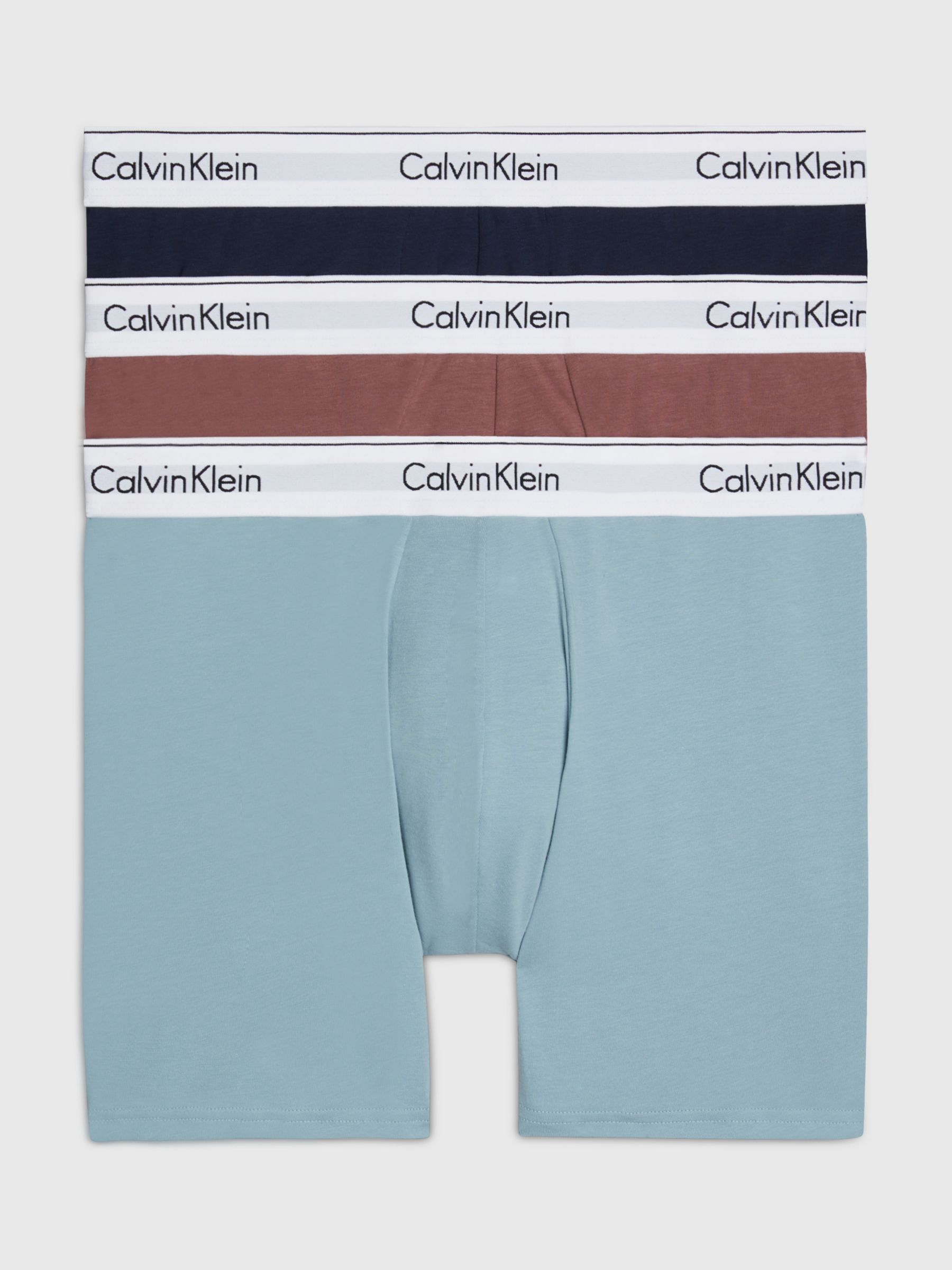 Calvin Klein Cotton Stretch Boxer Brief, Pack of 3, Rose/Blue/Arona, S