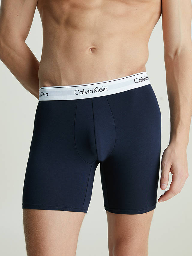 Calvin Klein Cotton Stretch Boxer Brief, Pack of 3, Rose/Blue/Arona