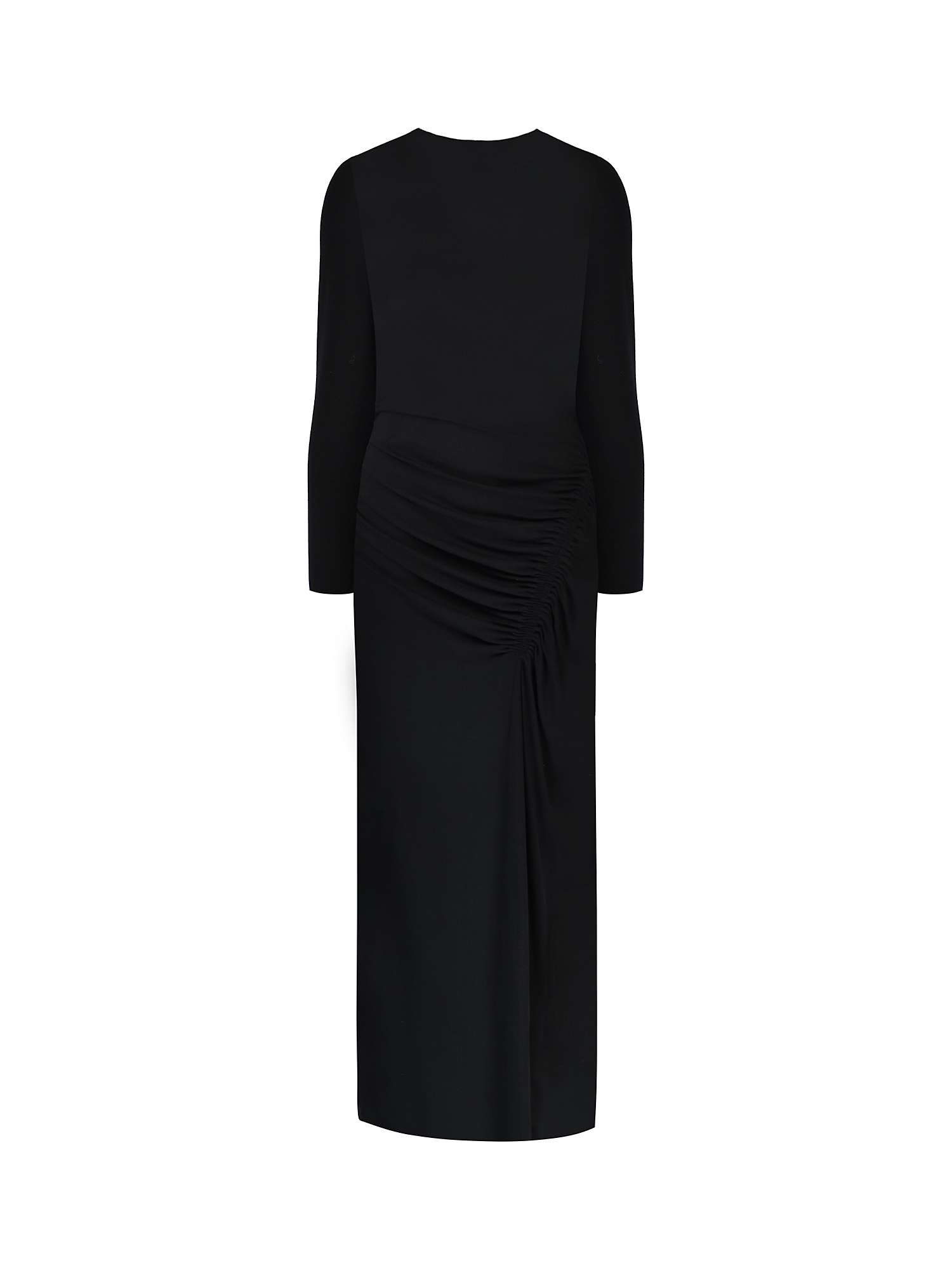 Buy Ro&Zo Jersey Ruched Side Midaxi Dress, Black Online at johnlewis.com