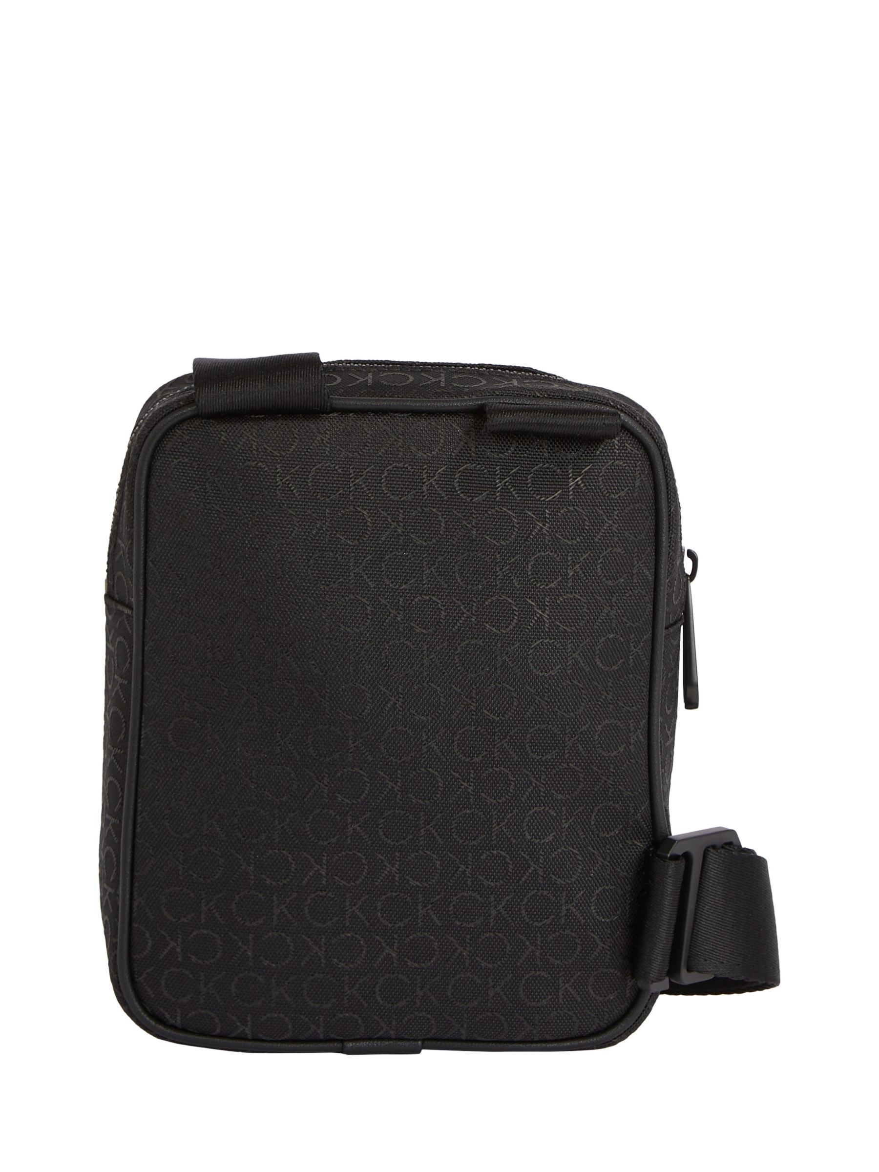 Calvin Klein Messenger Monogram Bag, Black, One Size