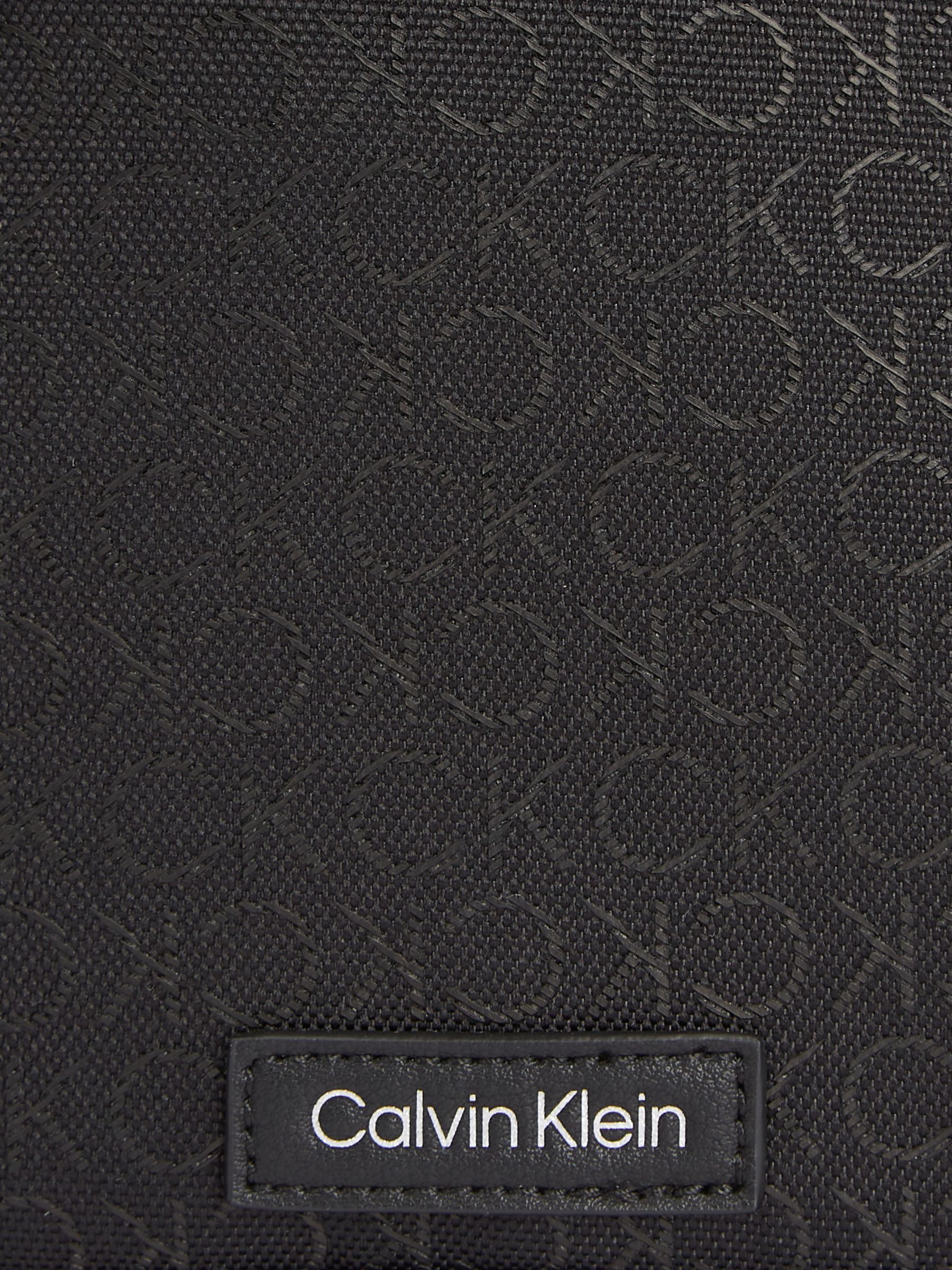 Calvin Klein Messenger Monogram Bag, Black, One Size