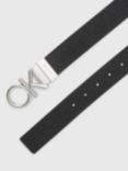 Calvin Klein Reversible Leather Belt, Black/Dark Brown