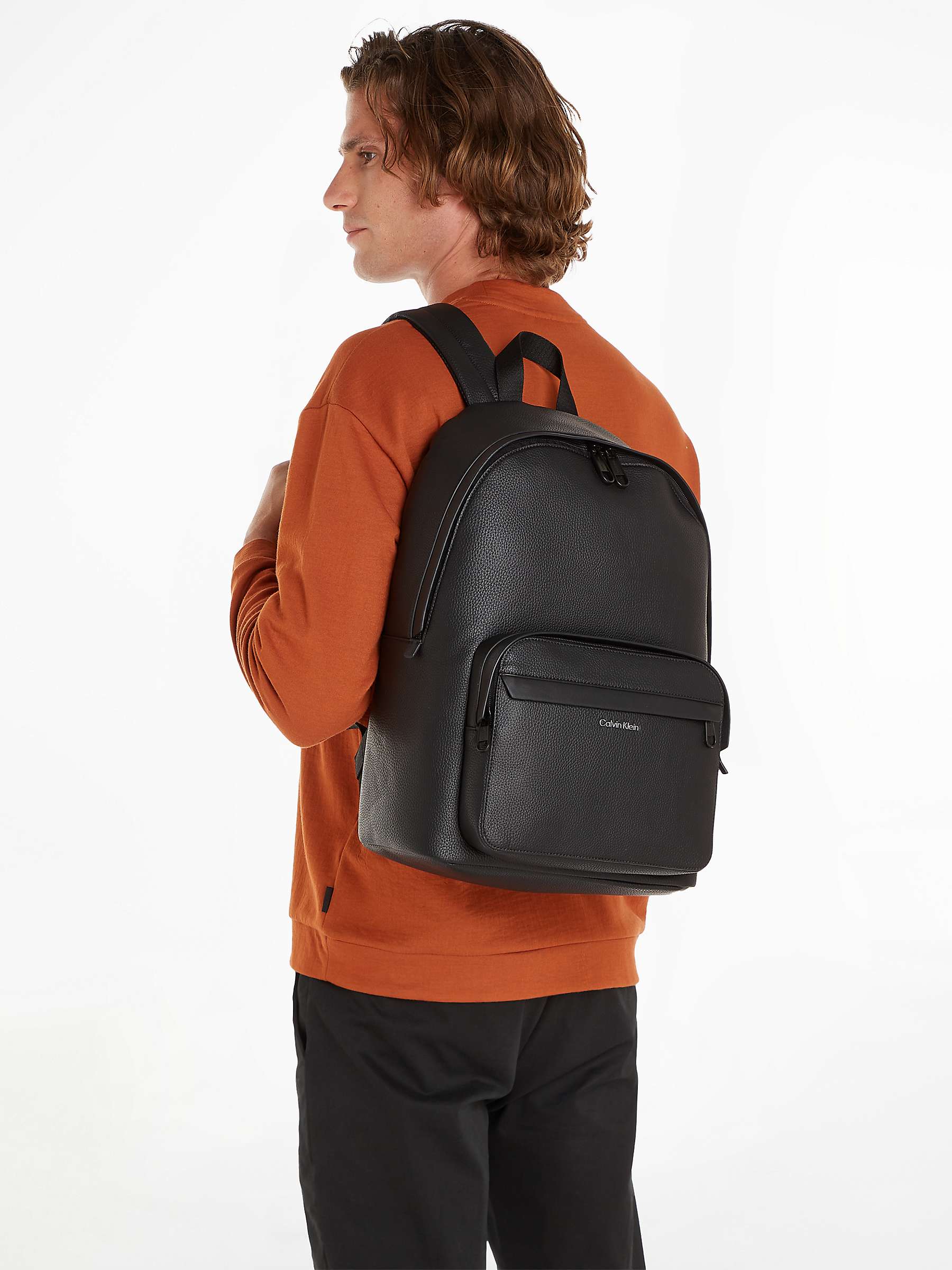 Buy Calvin Klein Backpack, Black Online at johnlewis.com