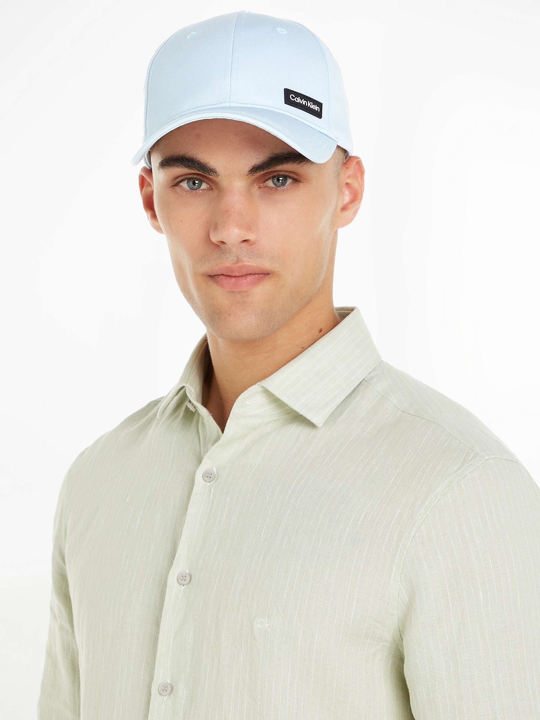 Buy Calvin Klein Organic Cotton Patch Cap, Kentucky Blue Online at johnlewis.com