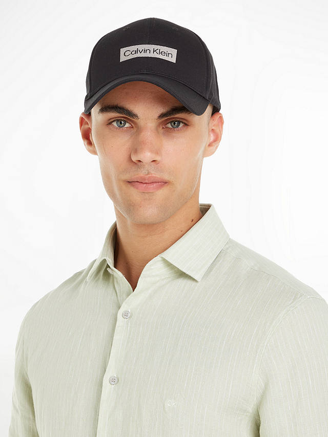 Calvin Klein Organic Cotton Logo Cap, Black