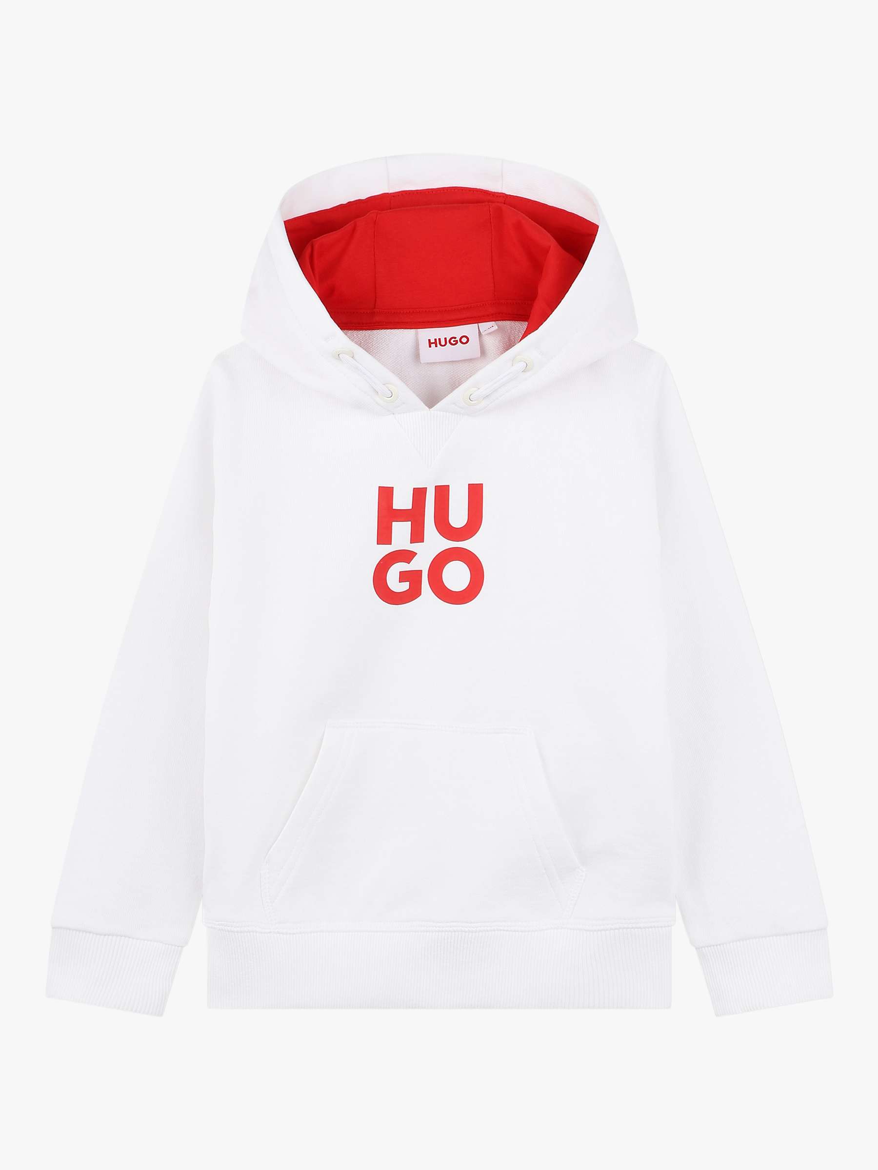 Buy BOSS Kids' HUGO Hooded Sweatshirt Online at johnlewis.com