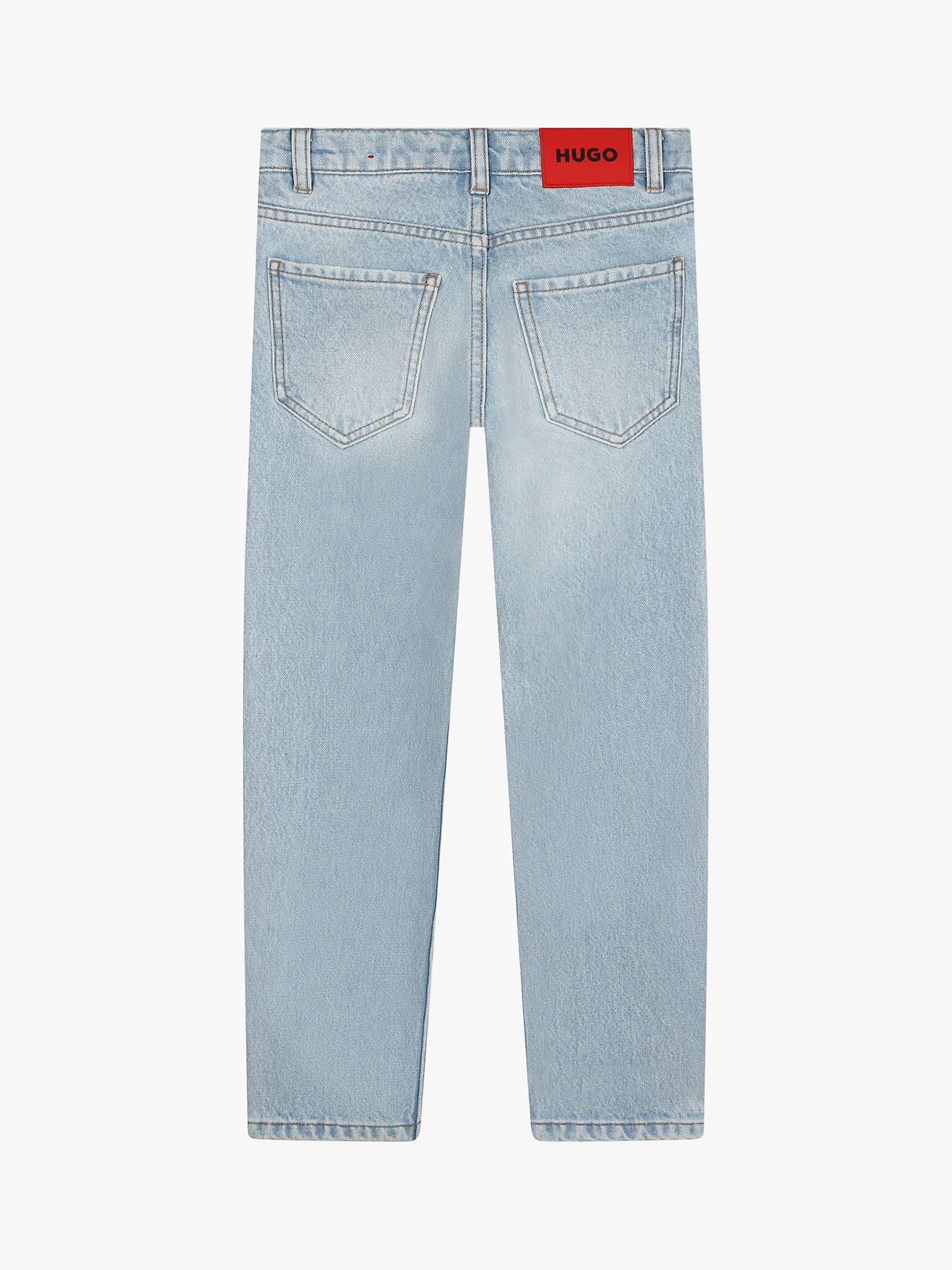 Buy HUGO Kids' Regular Fit Jeans, Light Blue Online at johnlewis.com