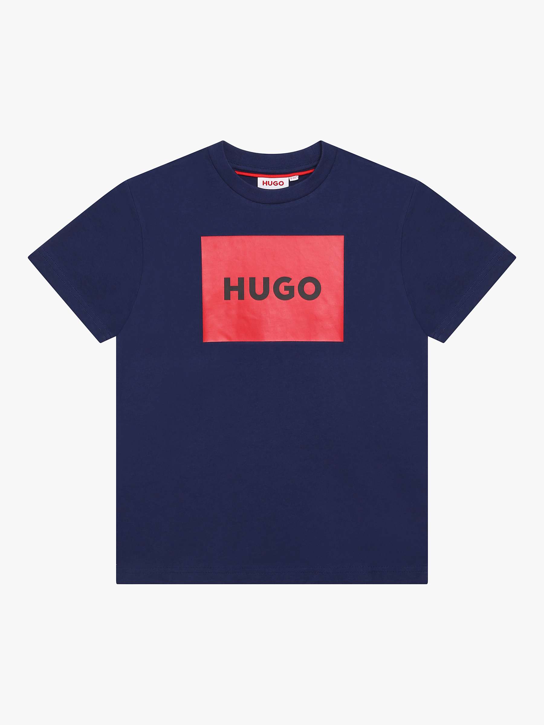 Buy HUGO Kids' Square Logo T-Shirt Online at johnlewis.com