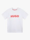 HUGO Kids' Large Logo Print T-Shirt