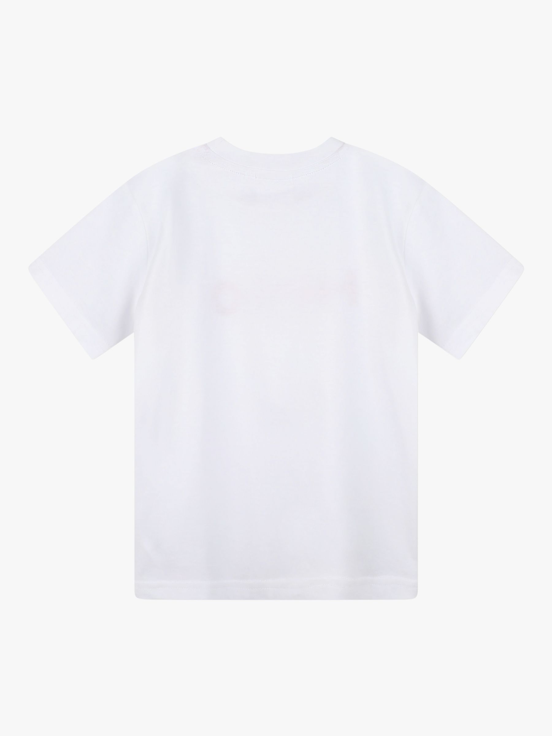 HUGO Kids' Large Logo Print T-Shirt, White/Red, 4 years