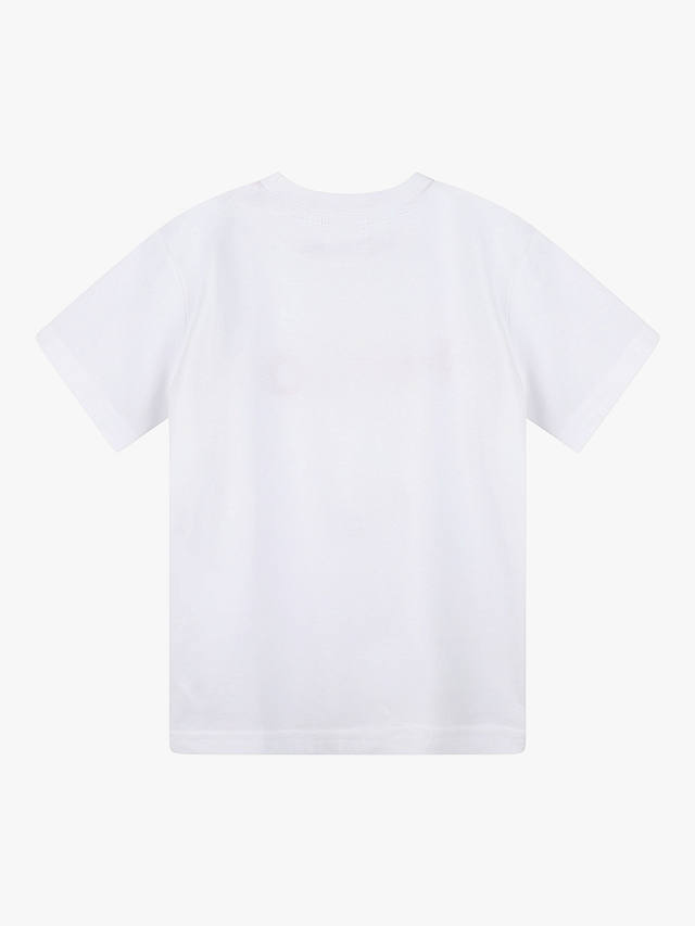 HUGO Kids' Large Logo Print T-Shirt, White/Red