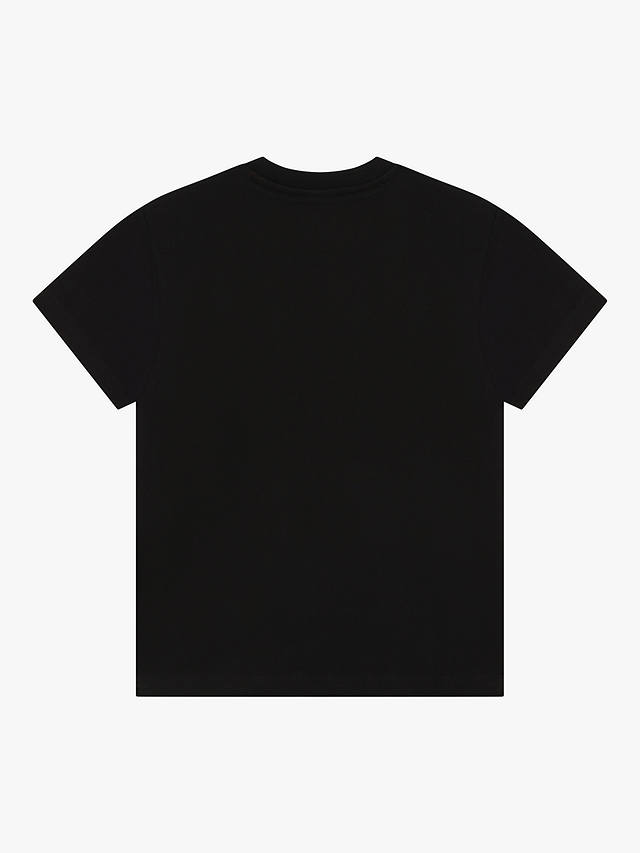 HUGO Kids' Square Logo T-Shirt, Black/Red