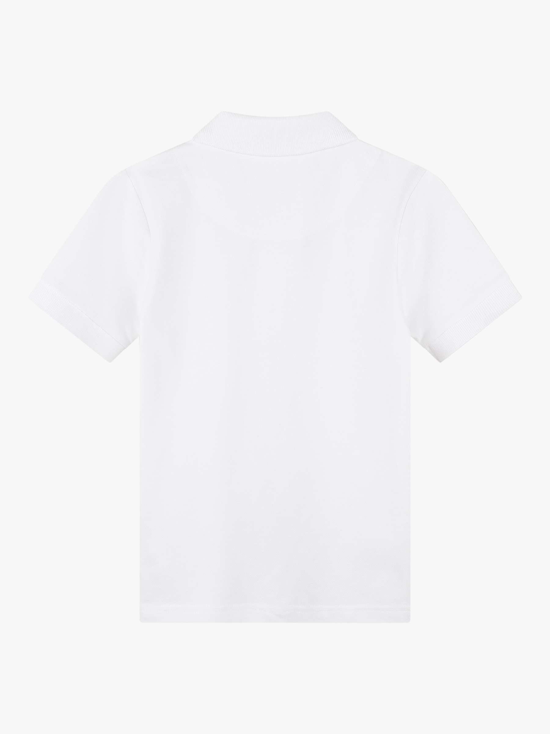 Buy BOSS Kids' HUGO Logo Piqué Short Sleeve Polo Shirt Online at johnlewis.com