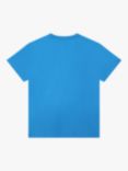 HUGO Kids' Large Logo Print T-Shirt, Blue/Navy