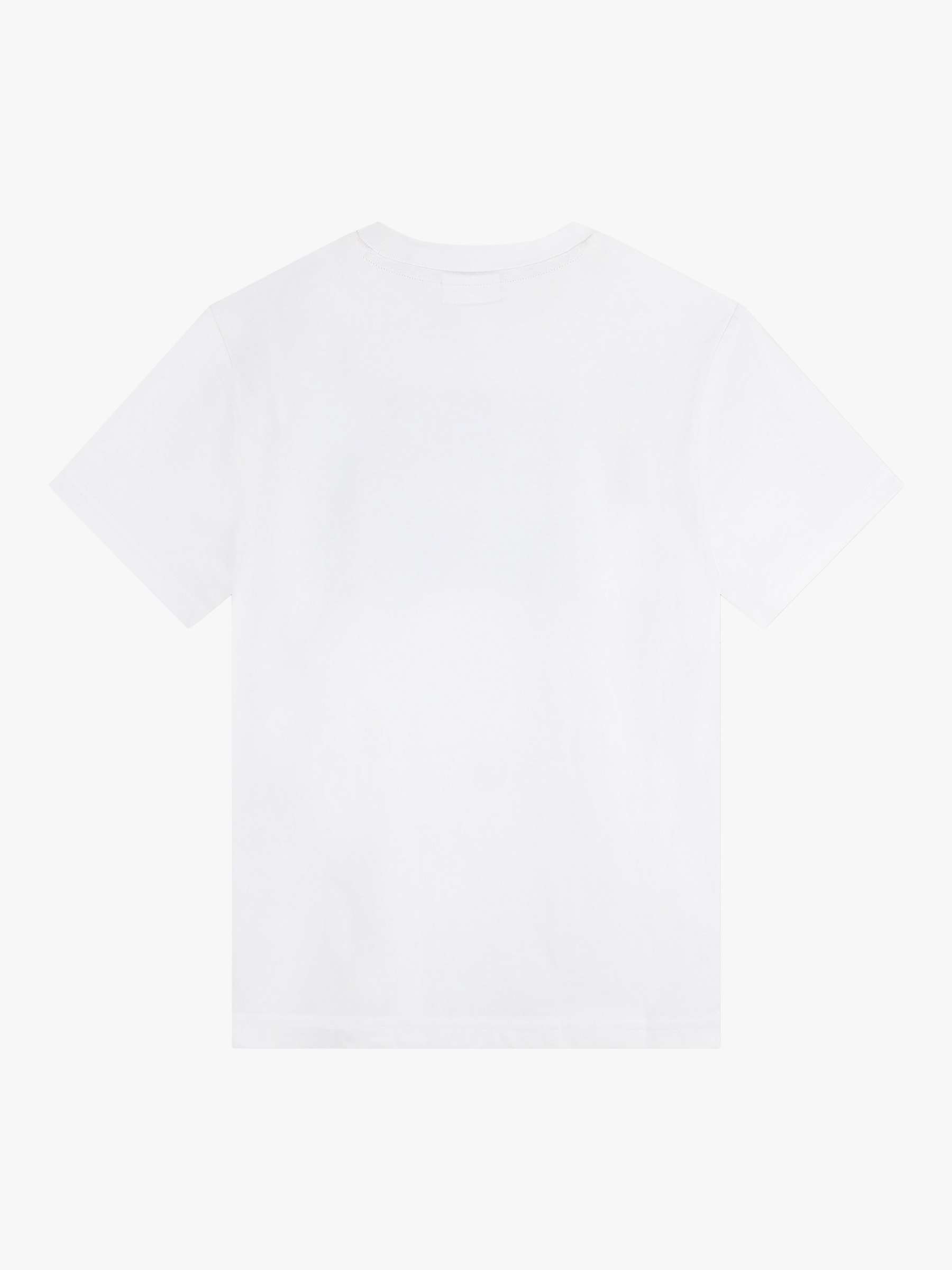 Buy HUGO Kids' Thunder Storm Logo Print T-Shirt, White/Grey Online at johnlewis.com