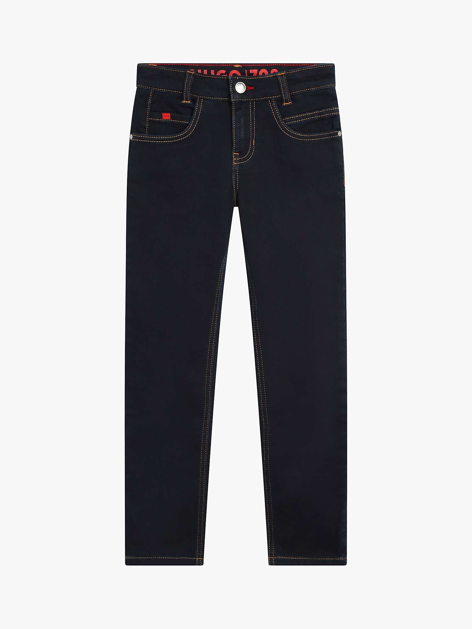 Buy BOSS Kids' Slim Fit Jeans, Black Online at johnlewis.com