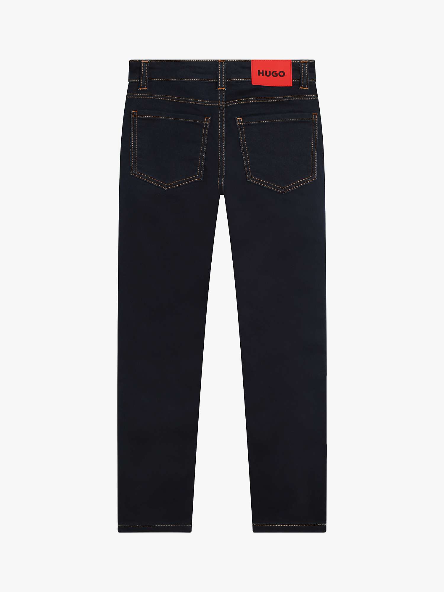 Buy BOSS Kids' Slim Fit Jeans, Black Online at johnlewis.com