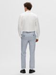SELECTED HOMME Anton Linen Blend Suit Trousers, Light Blue