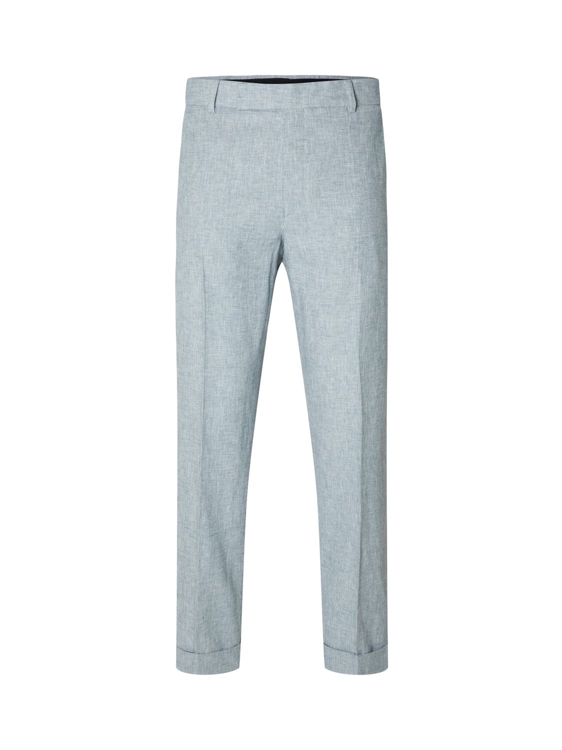 Buy SELECTED HOMME Anton Linen Blend Suit Trousers, Light Blue Online at johnlewis.com