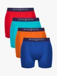 British Boxers Bamboo Trunks, Pack of 4, Brights