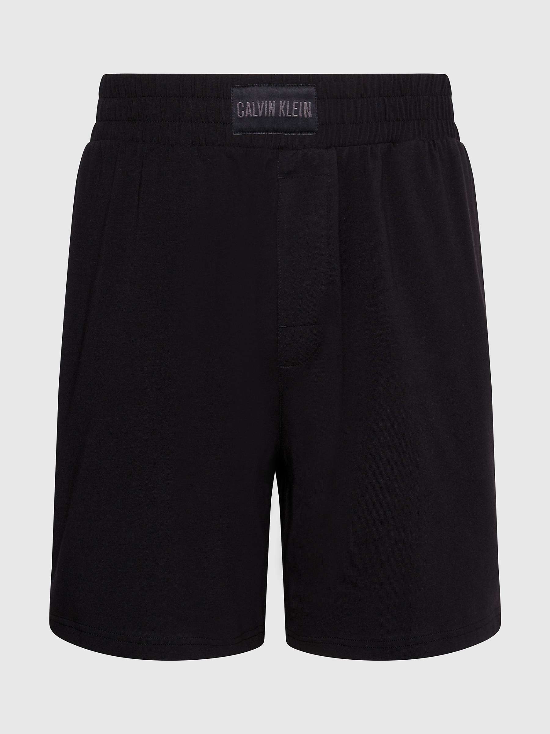 Buy Calvin Klein Organic Cotton Blend Sleep Shorts, Black Online at johnlewis.com