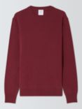 John Lewis Made in Italy Cashmere Crew Neck Jumper, Ruby Wine