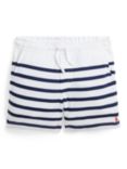 Ralph Lauren Kids' Athletic Striped Shorts, White/Multi