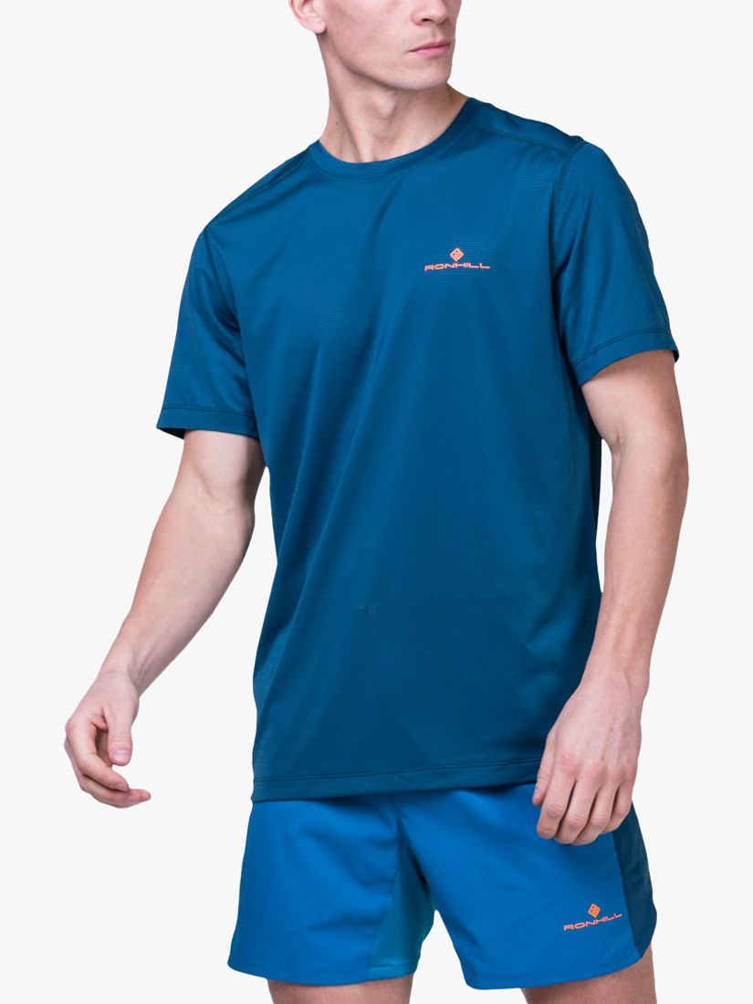 Buy Ronhill Short Sleeve Running T-Shirt, Teal Online at johnlewis.com