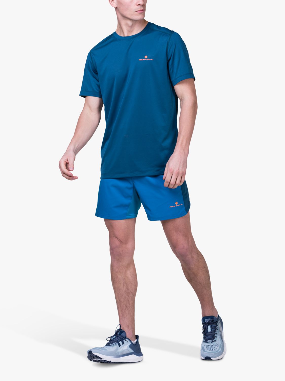 Buy Ronhill Short Sleeve Running T-Shirt, Teal Online at johnlewis.com