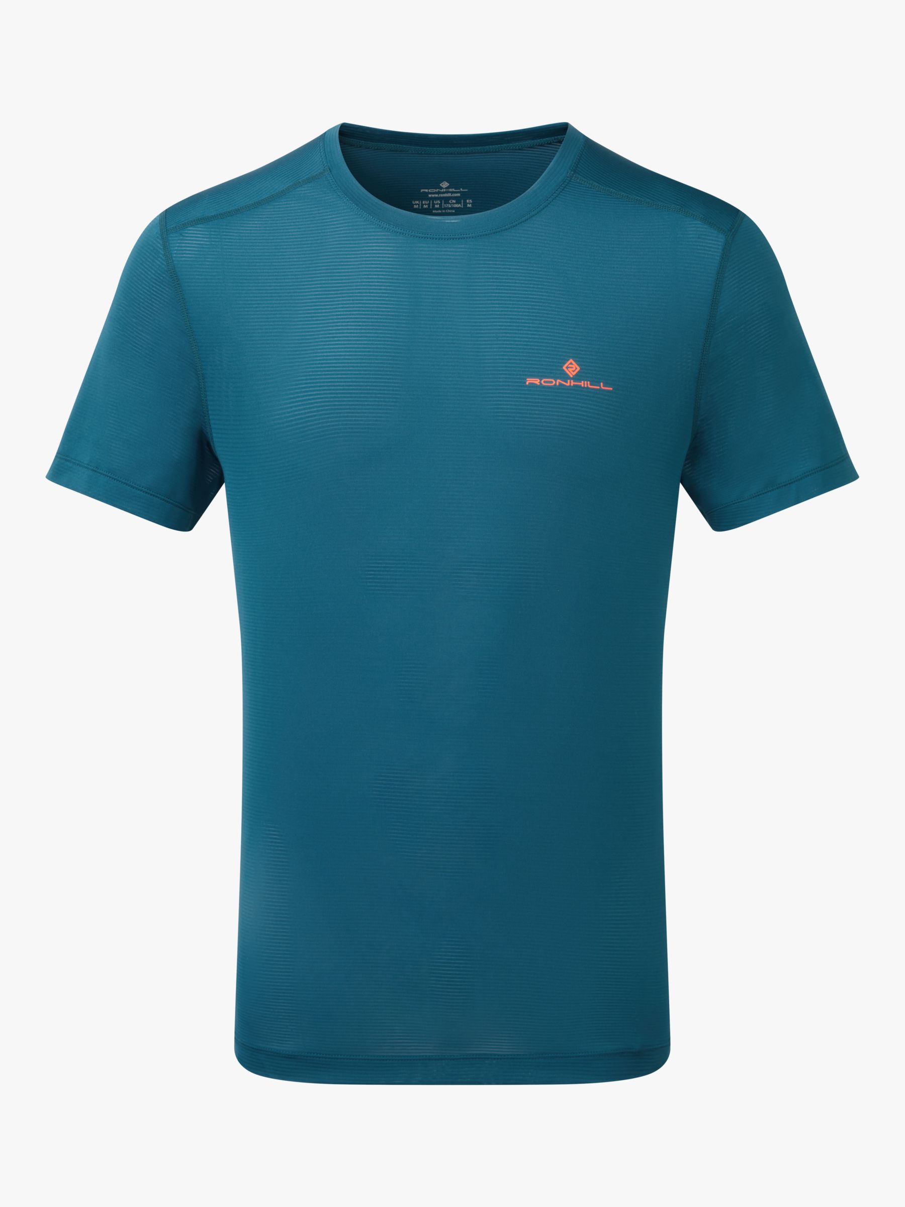 Ronhill Short Sleeve Running T-Shirt, Teal, S