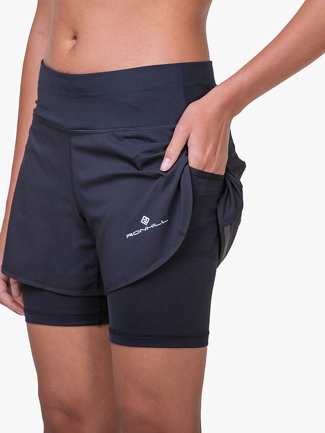 Ronhill Two-in-One Shorts, Black