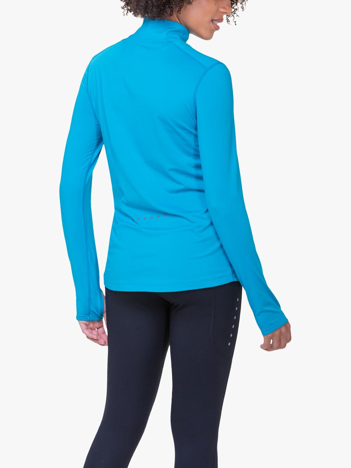 Buy Ronhill Half Zip Thermal Base Layer Top, Turquoise Online at johnlewis.com