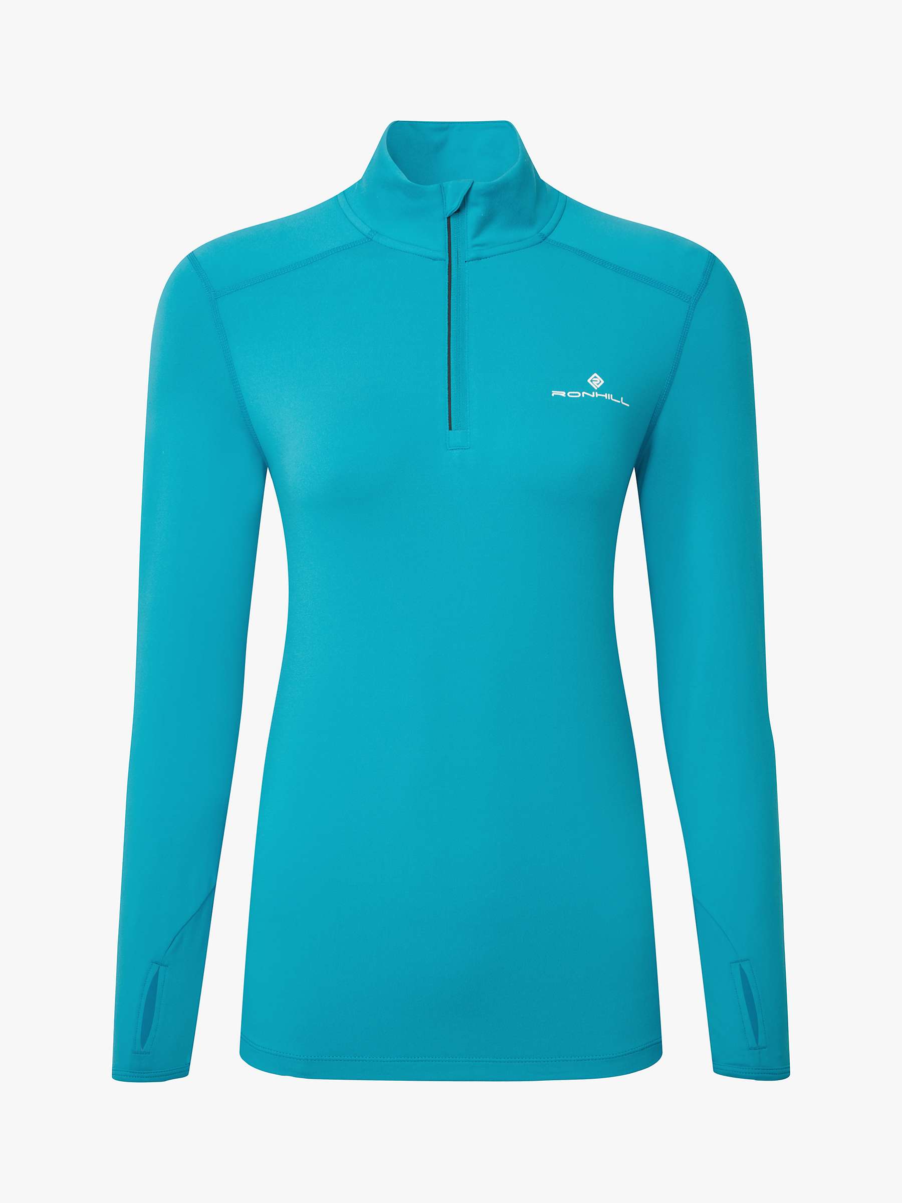 Buy Ronhill Half Zip Thermal Base Layer Top, Turquoise Online at johnlewis.com