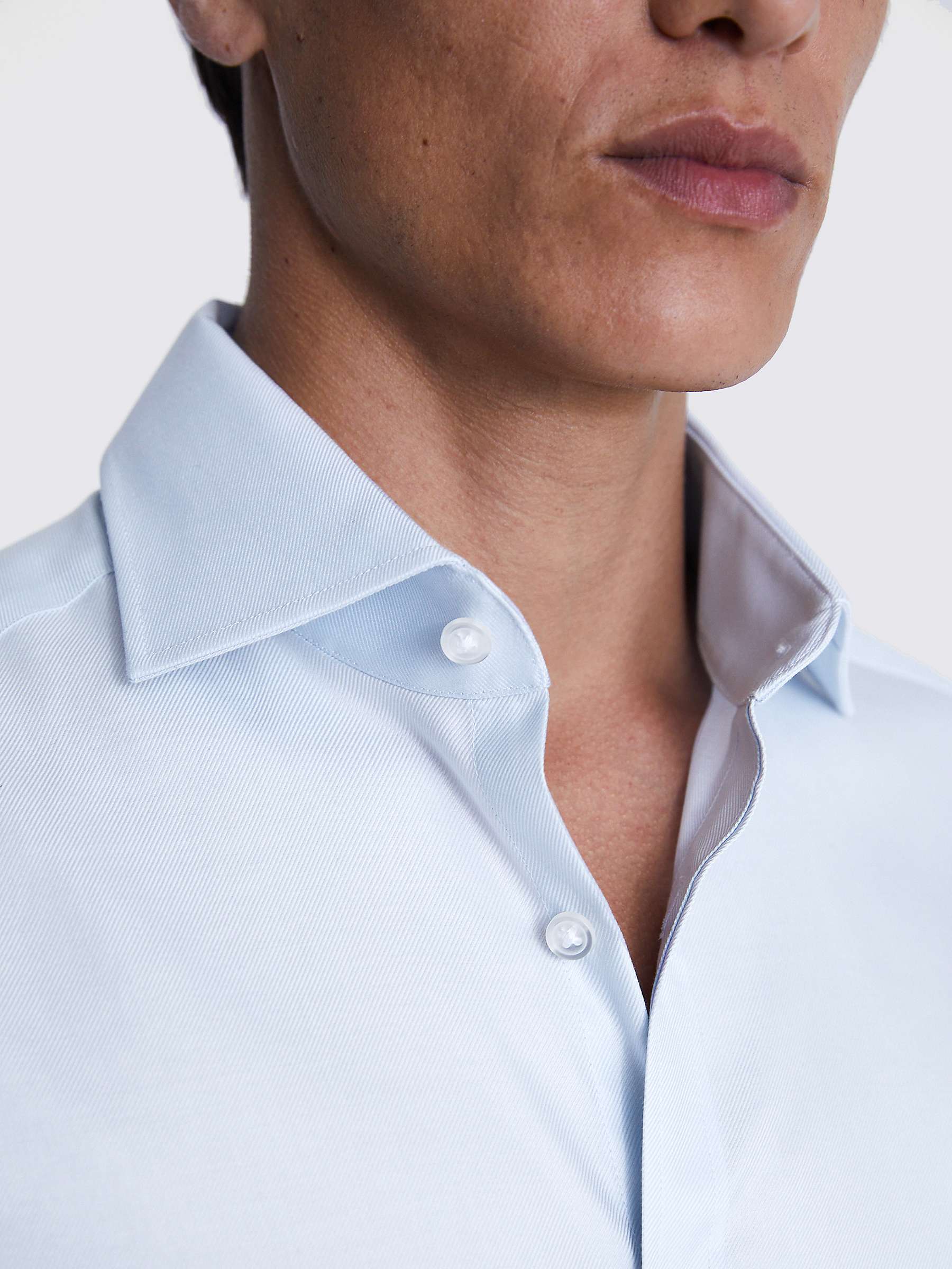 Buy Moss Slim Fit Double Cuff Twill Shirt Online at johnlewis.com