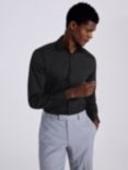 Moss Tailored Fit Performance Stretch Shirt, Black