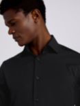 Moss Tailored Fit Performance Stretch Shirt, Black
