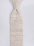 Moss Melange Knitted Linen Tie