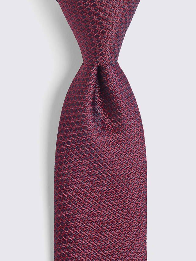Moss Textured Tie, Berry