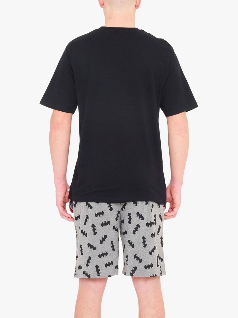 Brand Threads Batman Short Pyjama Set, Black/Grey, XS