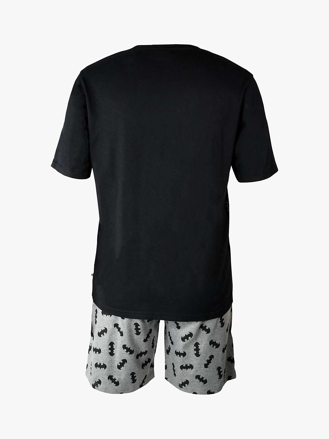 Buy Brand Threads Batman Short Pyjama Set, Black/Grey Online at johnlewis.com