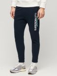 Superdry Sportswear Logo Tapered Joggers, Eclipse Navy/White