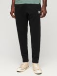 Superdry Sportswear Logo Tapered Joggers, Black/White