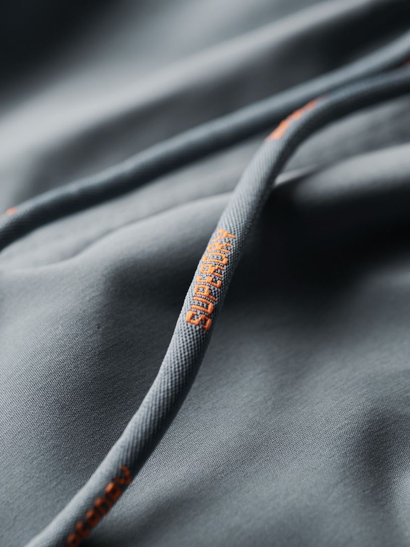 Superdry Premium Embroidered 17" Swim Shorts, Stormy Weather Grey, XXL
