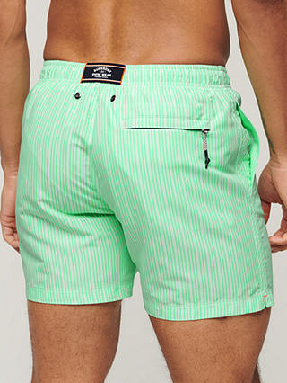 Superdry Stripe 15" Swim Shorts, Mint