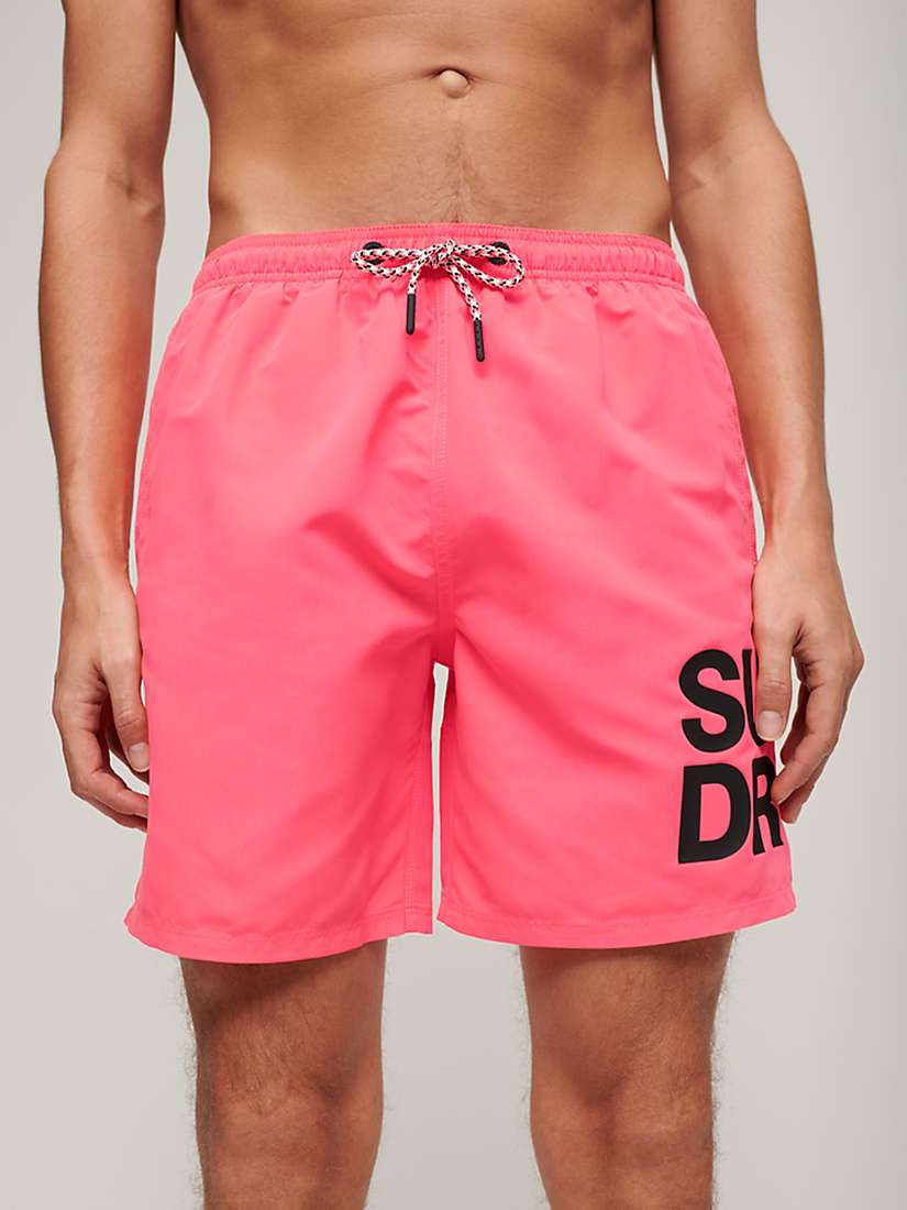 Buy Superdry Sportswear Logo 17" Recycled Swim Shorts Online at johnlewis.com