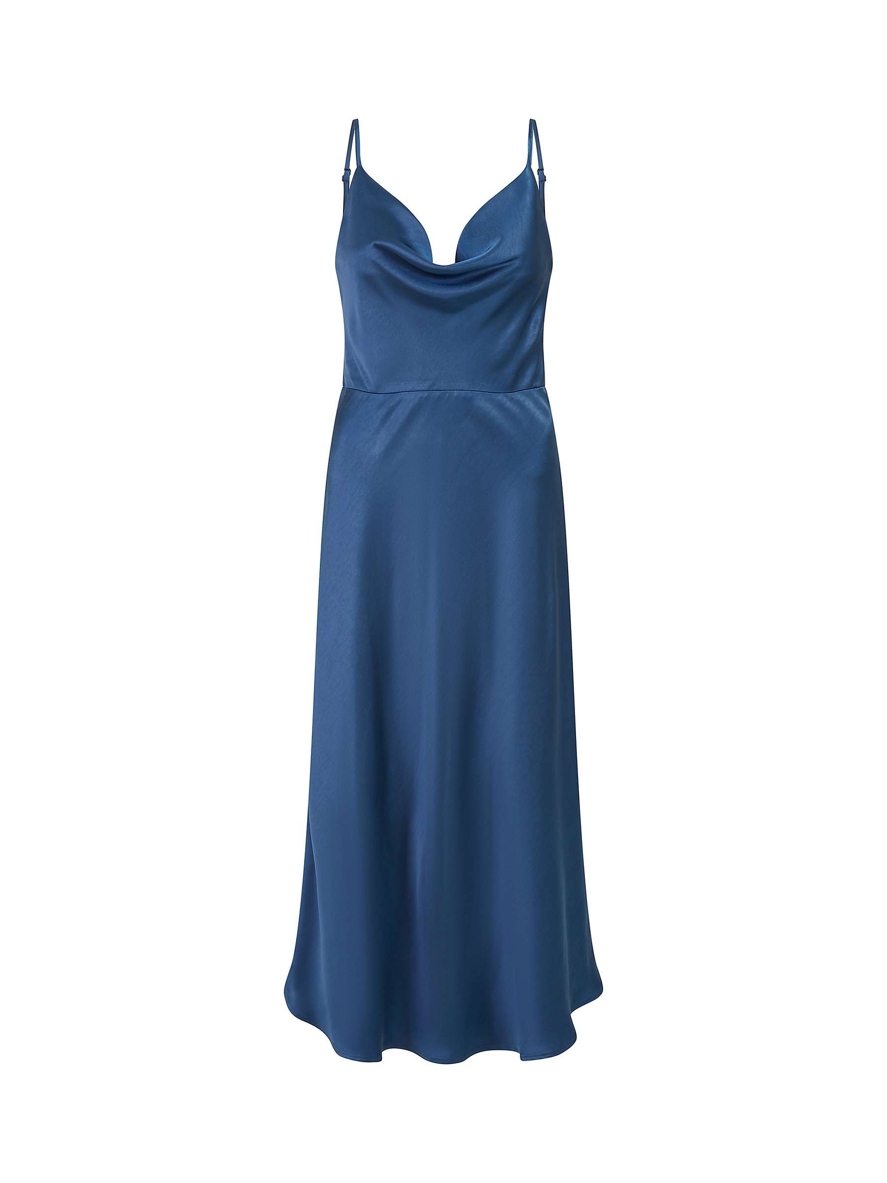 Buy Yumi Cowl Neck Slip Midi Dress, Navy Online at johnlewis.com