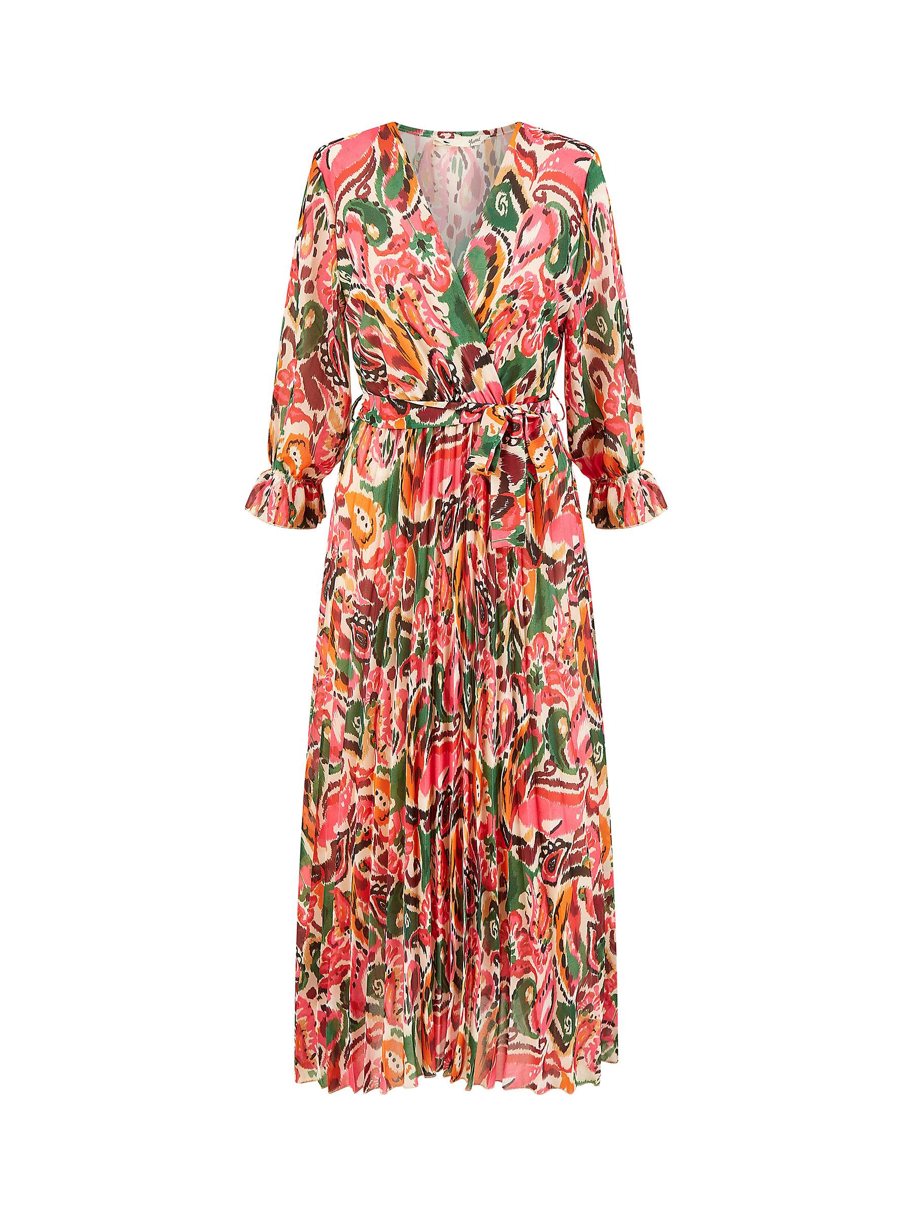 Buy Yumi Paisley Printed Midi Dress, Pink Online at johnlewis.com