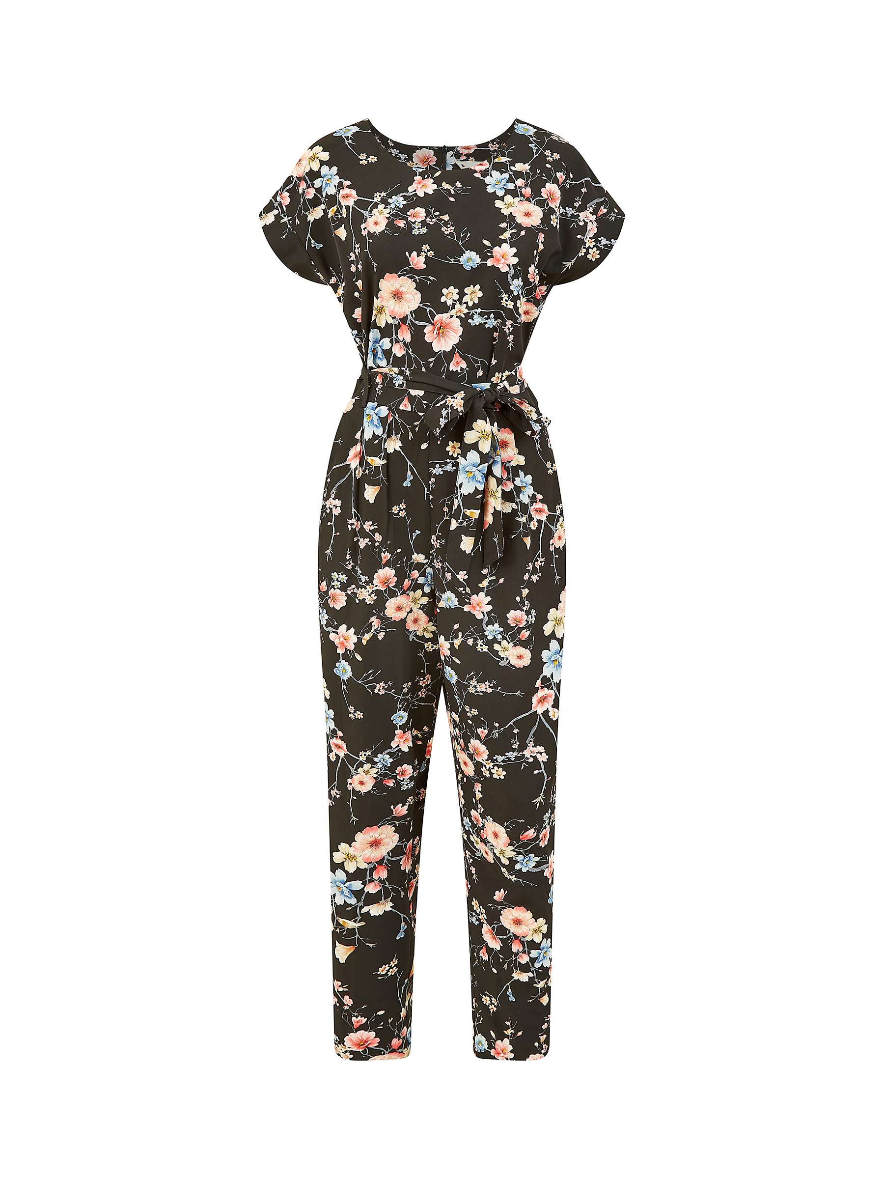 Buy Yumi Blossom Print Jumpsuit, Black Online at johnlewis.com