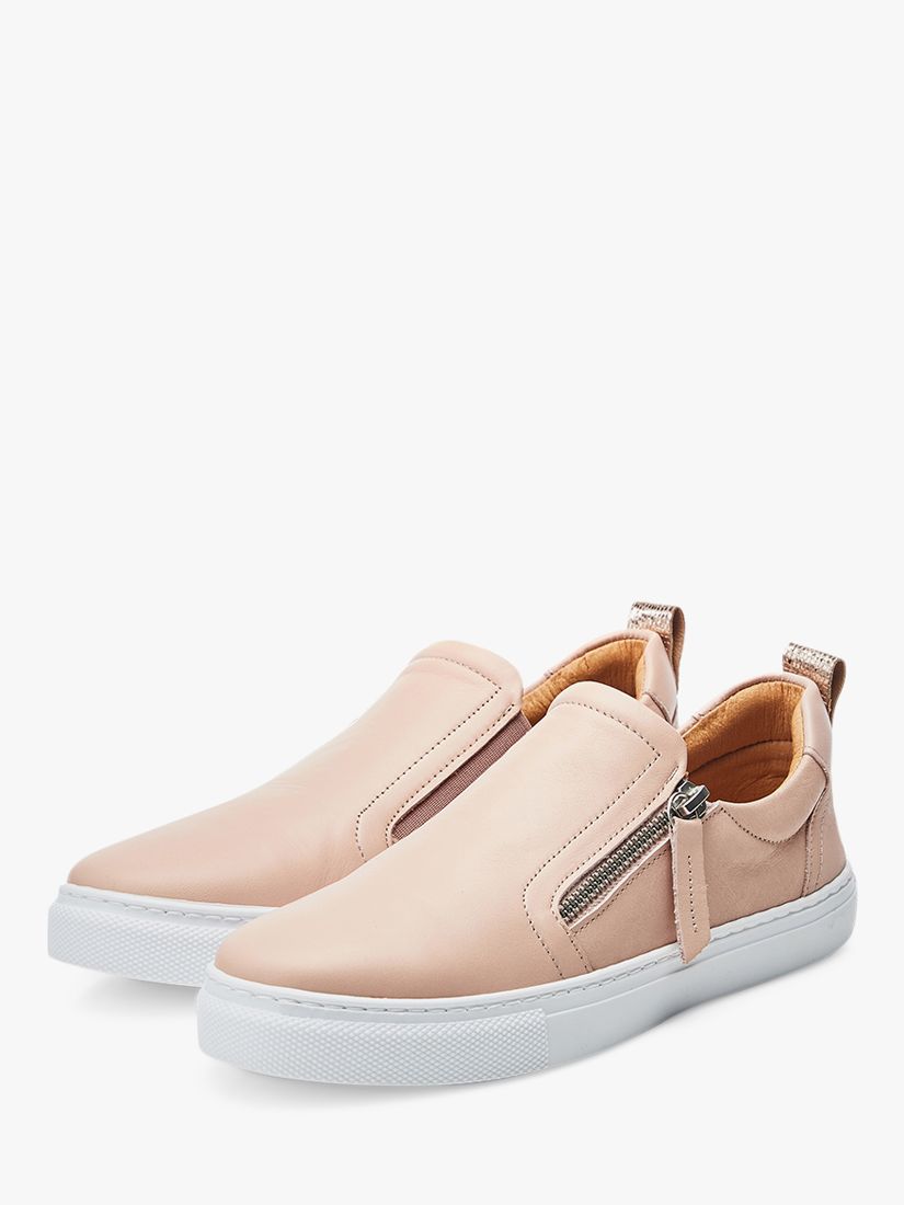 Buy Moda in Pelle Bradly Slip-On Leather Trainers, Cameo Online at johnlewis.com